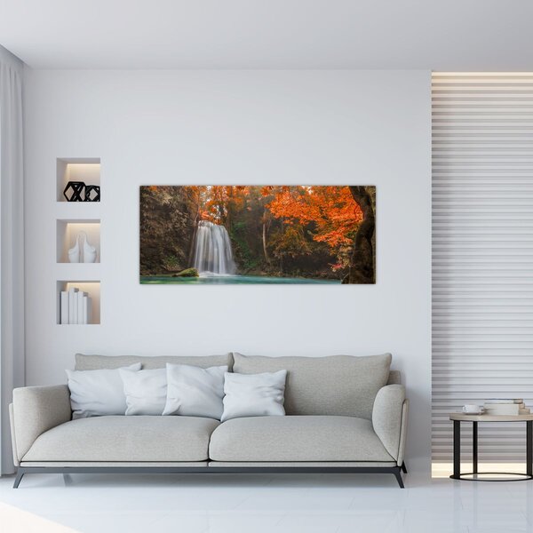 Tablou - Cascadă în Thailanda (120x50 cm)