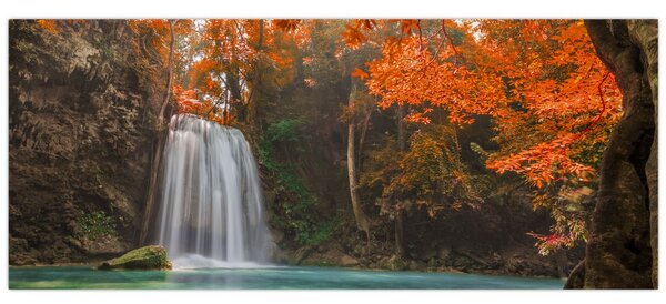 Tablou - Cascadă în Thailanda (120x50 cm)