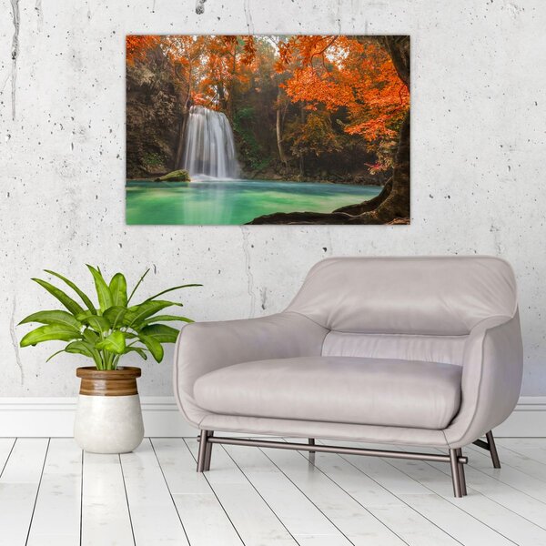 Tablou - Cascadă în Thailanda (90x60 cm)