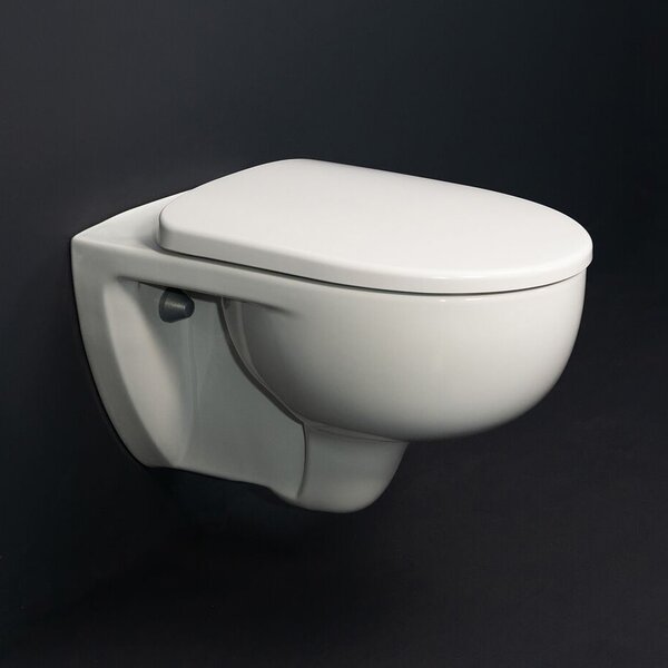Geberit Selnova vas wc cu capac soft-close agăţat fără margine cu spălare turbionară alb lucios 503.083.00.1
