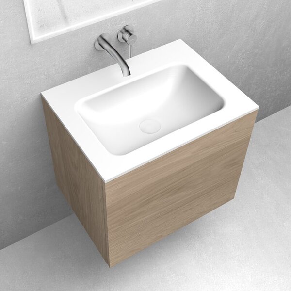Oltens Kalla lavoar 60.2x46 cm dreptunghiular mobilier alb luciu 40207000