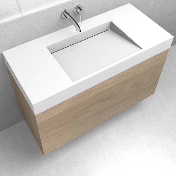 Oltens Stila lavoar 100x45 cm dreptunghiular clasică alb mat 40003900