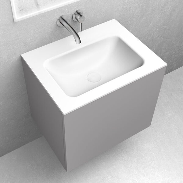 Oltens Kalla lavoar 60.2x46 cm dreptunghiular mobilier alb mat 40207900