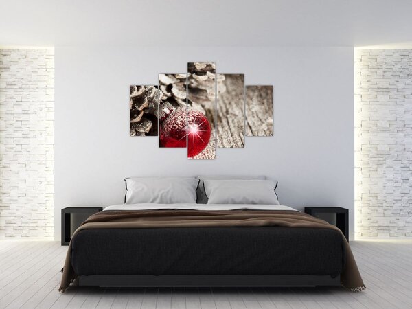 Tablou - Decorațiuni de Crăciun (150x105 cm)