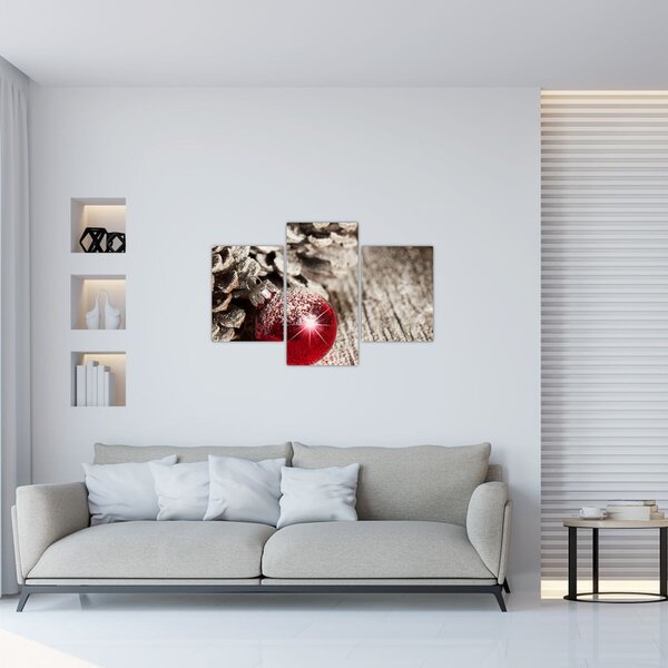 Tablou - Decorațiuni de Crăciun (90x60 cm)