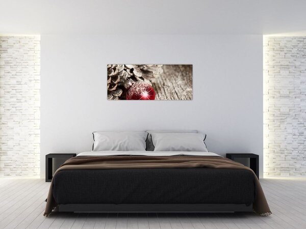 Tablou - Decorațiuni de Crăciun (120x50 cm)