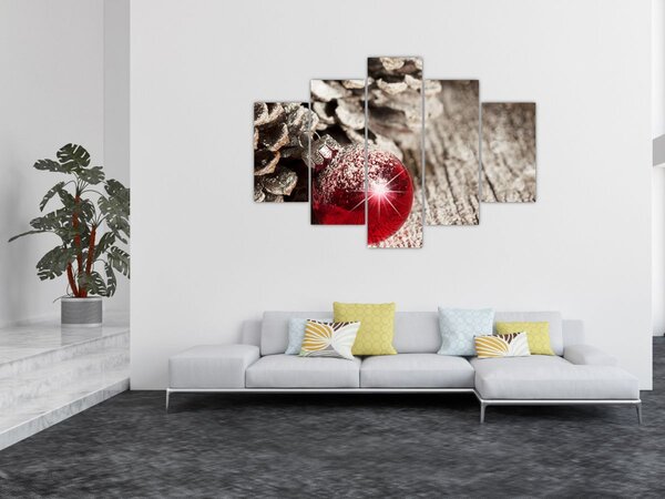 Tablou - Decorațiuni de Crăciun (150x105 cm)
