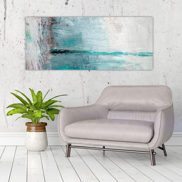 Tablou - pictură abstractă în ulei (120x50 cm)