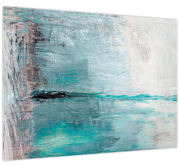 Tablou - pictură abstractă în ulei (70x50 cm)
