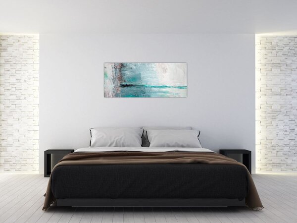 Tablou - pictură abstractă în ulei (120x50 cm)