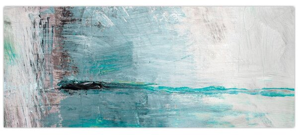 Tablou - pictură abstractă în ulei (120x50 cm)