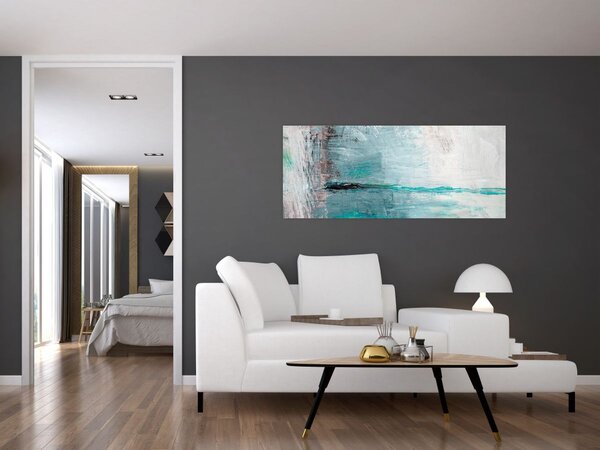 Tablou - pictură abstractă în ulei (120x50 cm)