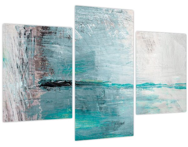 Tablou - pictură abstractă în ulei (90x60 cm)
