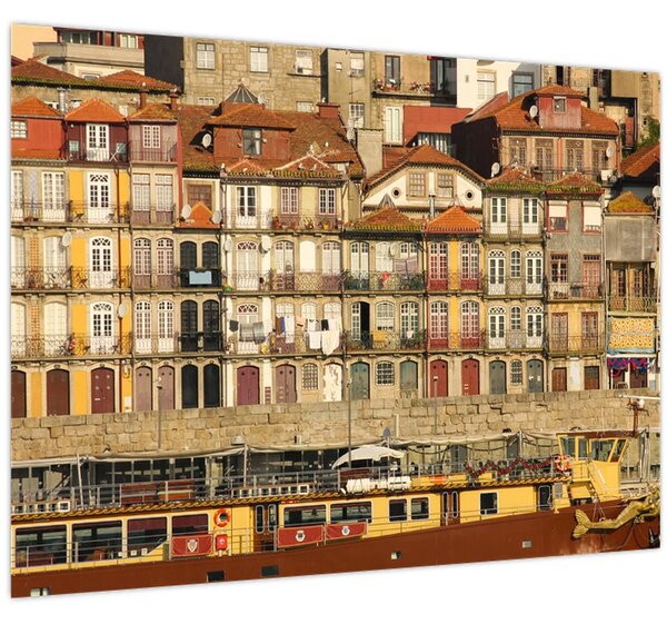 Tablou - Cartierul Waterfront, Portugalia (70x50 cm)