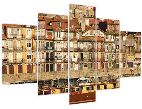 Tablou - Cartierul Waterfront, Portugalia (150x105 cm)