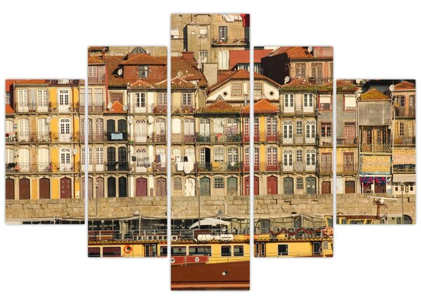 Tablou - Cartierul Waterfront, Portugalia (150x105 cm)