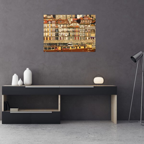 Tablou - Cartierul Waterfront, Portugalia (70x50 cm)