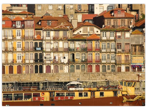 Tablou - Cartierul Waterfront, Portugalia (70x50 cm)