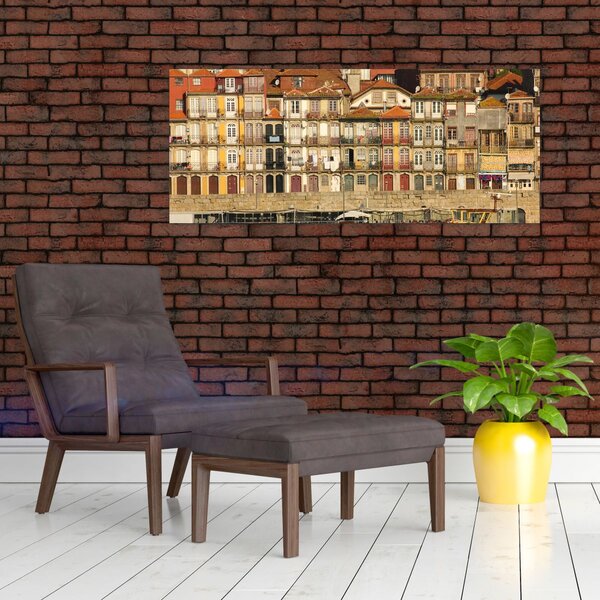 Tablou - Cartierul Waterfront, Portugalia (120x50 cm)
