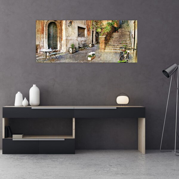 Tablou - Străzile vechi din Roma (120x50 cm)
