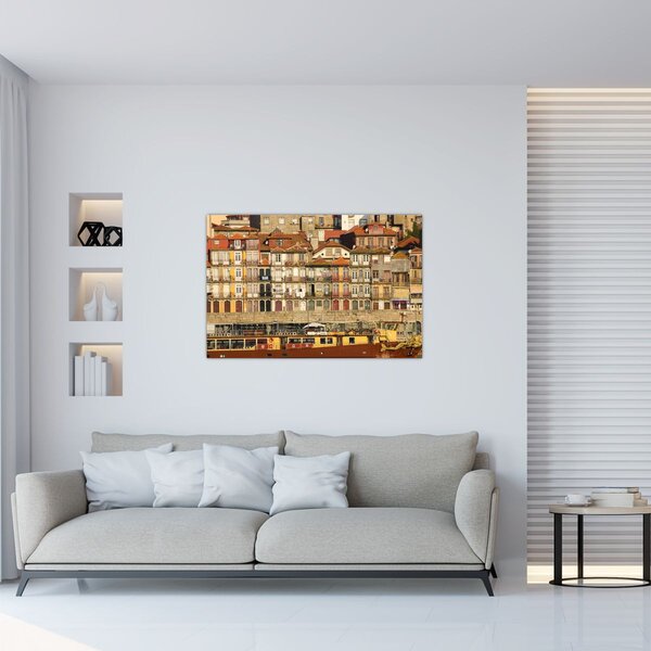 Tablou - Cartierul Waterfront, Portugalia (90x60 cm)