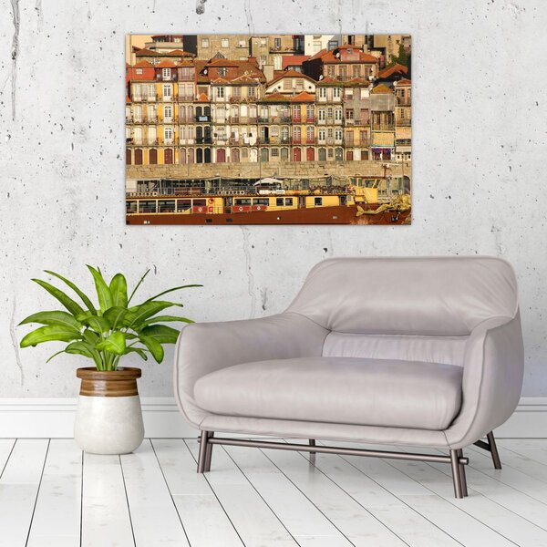 Tablou - Cartierul Waterfront, Portugalia (90x60 cm)