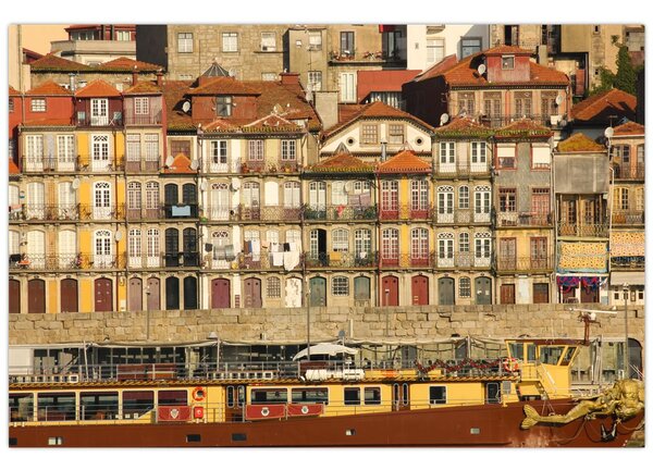 Tablou - Cartierul Waterfront, Portugalia (90x60 cm)