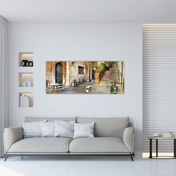 Tablou - Străzile vechi din Roma (120x50 cm)