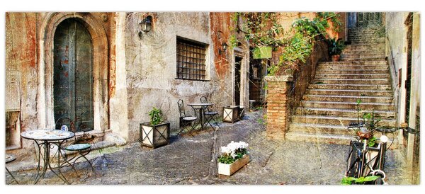 Tablou - Străzile vechi din Roma (120x50 cm)