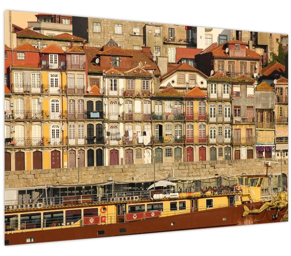 Tablou - Cartierul Waterfront, Portugalia (90x60 cm)