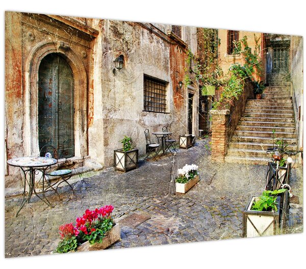 Tablou - Străzile vechi din Roma (90x60 cm)
