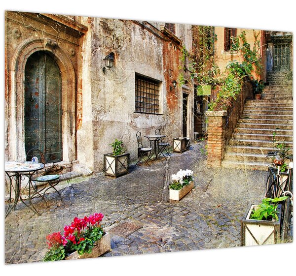 Tablou - Străzile vechi din Roma (70x50 cm)