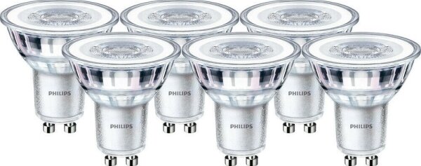 SET 6x bec LED Philips GU10/4,6W/230V 2700K
