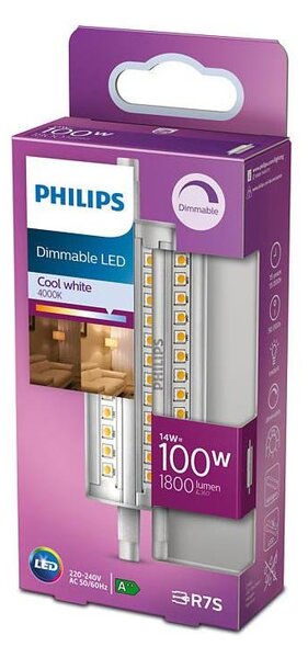 Bec LED dimabil Philips R7s/14W/230V 4000K
