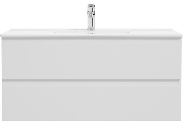 Oltens Vernal dulap 100x45.6x47 cm sub chiuveta pe perete alb luciu 60004000
