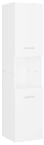 Dulap de baie, alb, 30 x 30 x 130 cm, PAL
