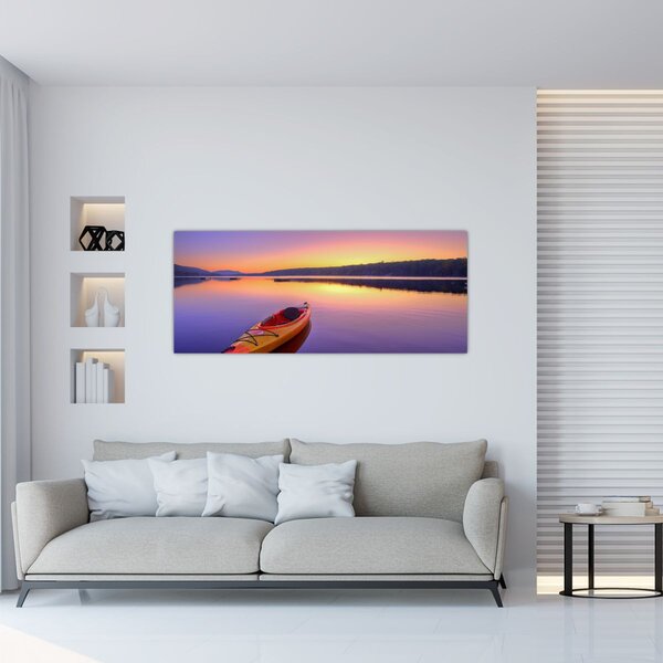 Tablou - Kayak pe lac (120x50 cm)
