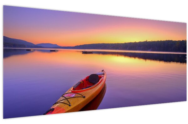 Tablou - Kayak pe lac (120x50 cm)