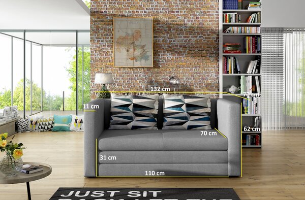 Canapea două locuri Navasa (Maro). Promo -15%. 1025442
