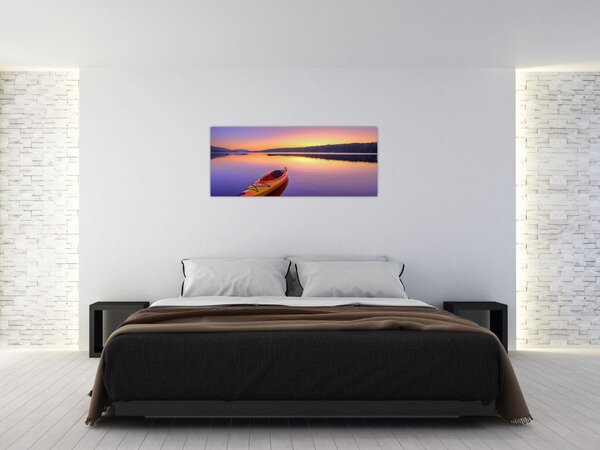 Tablou - Kayak pe lac (120x50 cm)