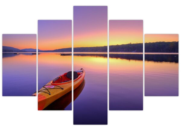 Tablou - Kayak pe lac (150x105 cm)