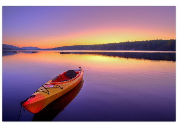 Tablou - Kayak pe lac (90x60 cm)