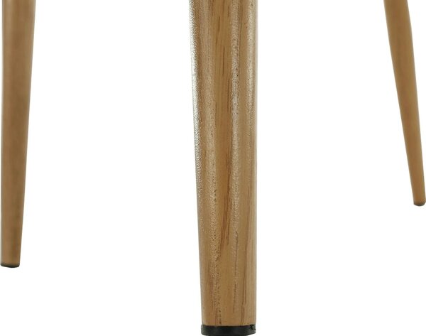 Scaun SINTIA, alb/stejar, plastic/metal, 46x53x85 cm