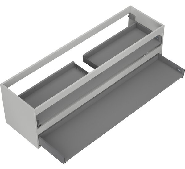 Mexen Box-A, dulap suspendat 160 cm, 2 sertare, gri mat, 91AX0-1600-470-2-62