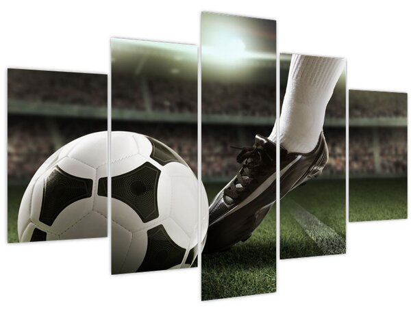Tablou - Minge de fotbal (150x105 cm)