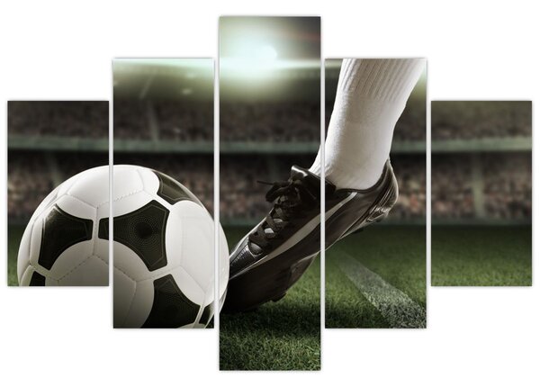 Tablou - Minge de fotbal (150x105 cm)