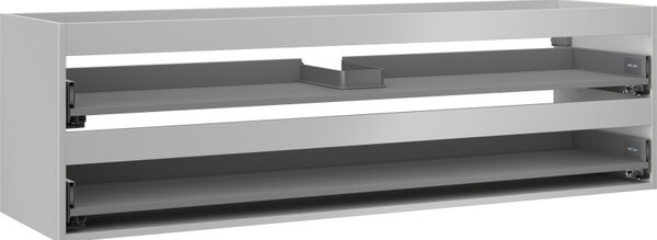 Mexen Box-A, dulap suspendat 160 cm, 2 sertare, gri mat, 91AX0-1600-470-2-62