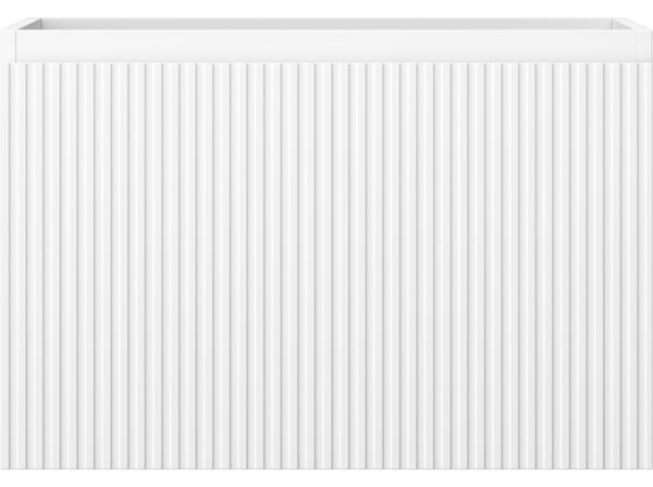 Mexen Rivel, mobilier de baie sub lavoar 70 cm, 1 sertar, canelat, alb mat, 91A20-07047-1-BF01