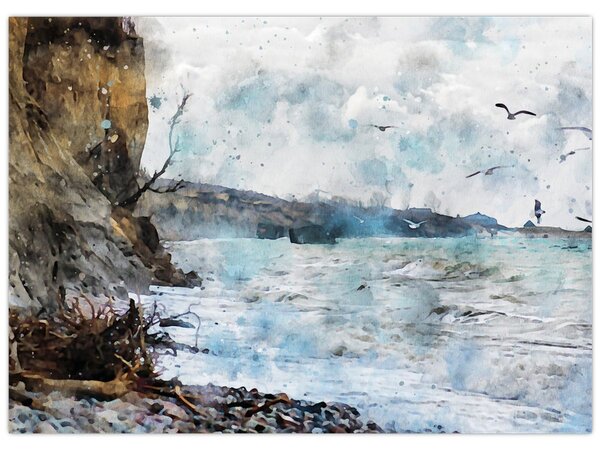 Tablou - Recif, acuarelă (70x50 cm)