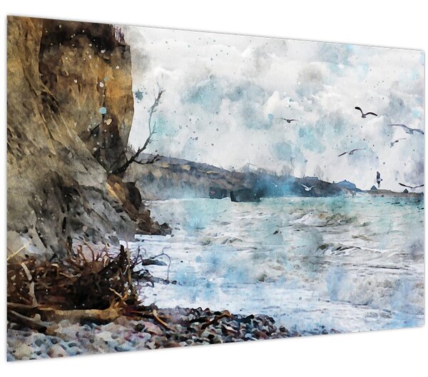 Tablou - Recif, acuarelă (90x60 cm)